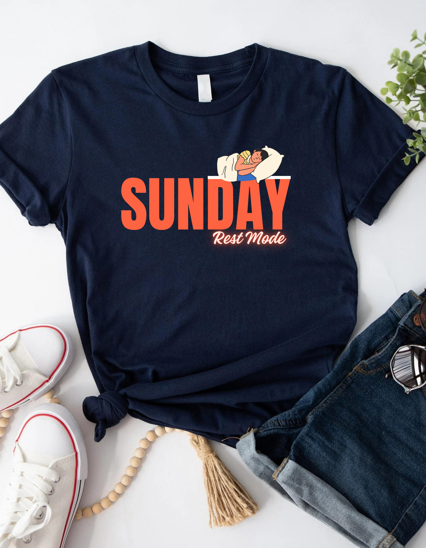 💤 Sunday Rest Mode – Unisex T-Shirt